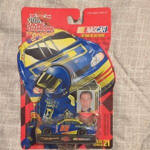 Nascar Racing Champions Blue and Yellow Toy Car